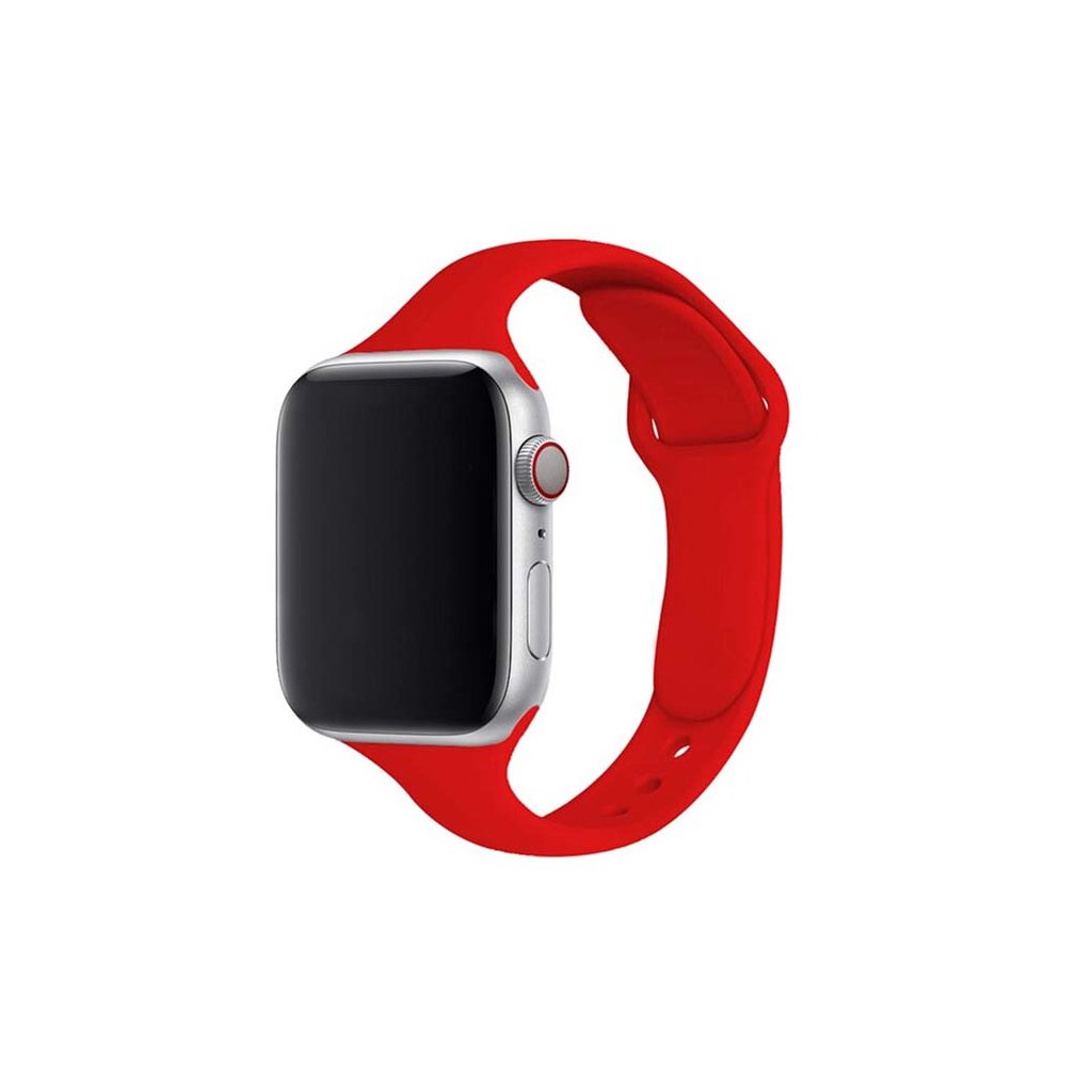 Dámský jednobarevný řemínek pro Apple Watch - Červený