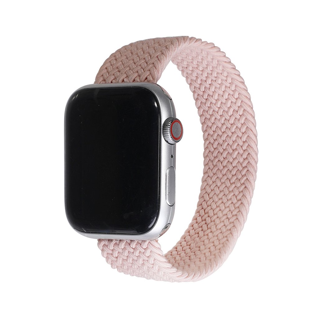 Pletený navlékací řemínek pro Apple Watch - Pink Sand