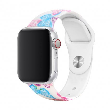 Řemínek s potiskem pro Apple Watch - Modří motýli