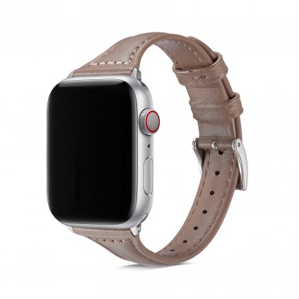 Dámský kožený řemínek pro Apple Watch - Hnědá