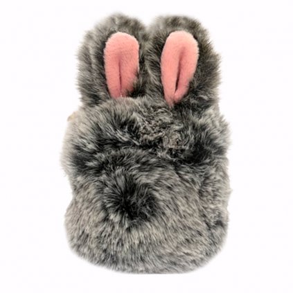 Chlpáčik obal na AirPods 1/2 - Šedý králík