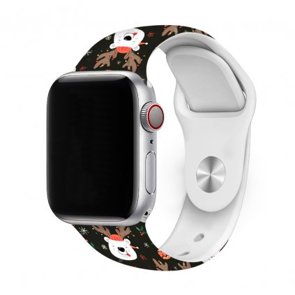 Vánoční řemínek s potiskem pro Apple Watch - Rudolf