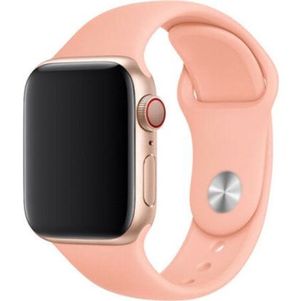 Jednobarevný řemínek pro Apple Watch - Grapefruit (Velikost 38/40/41mm, Obvod S-M (menší až střední obvod zápěstí), Barva Grapefruit)