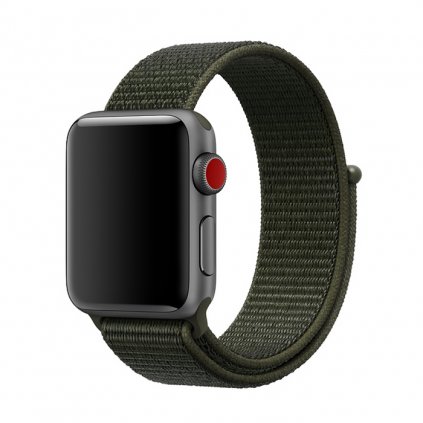 1266 nylonovy reminek na apple watch khaki