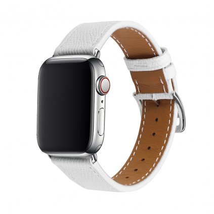 1293 1 kozeny reminek s prezkou pro apple watch bily