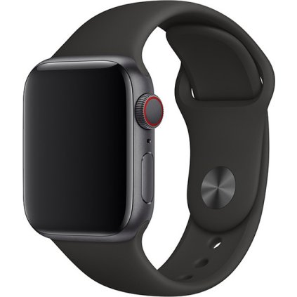 Jednobarevný řemínek pro Apple Watch - Černý (Barva Černá, Velikost 38/40/41mm, Obvod S-M (menší až střední obvod zápěstí))