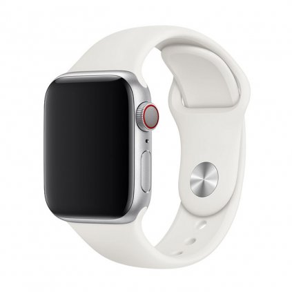 133 jednobarevny reminek pro apple watch bily