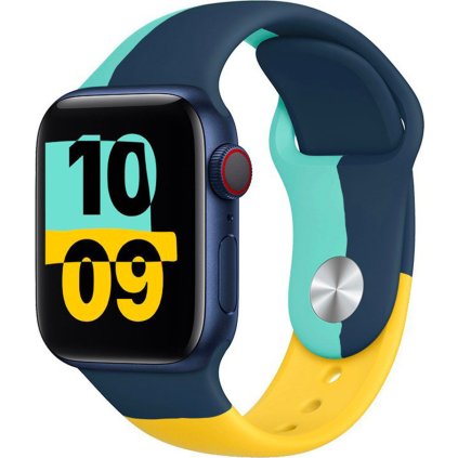 Barevný řemínek pro Apple Watch - Foxtrot (Velikost 38/40/41mm, Obvod S-M (menší až střední obvod zápěstí), Barva Žlutá)