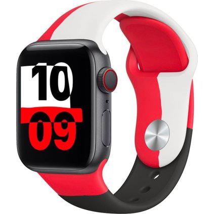 Barevný řemínek pro Apple Watch - Flamenco (Barva Bílá, Velikost 38/40/41mm, Obvod S-M (menší až střední obvod zápěstí))