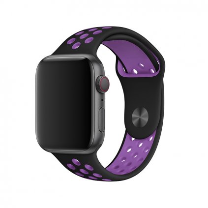 Sportovní řemínek na Apple Watch - Černo-fialový