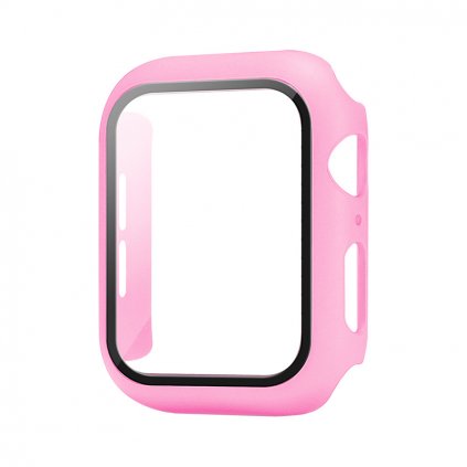 Ochranné pouzdro s tvrzeným sklem pro Apple Watch - Růžové