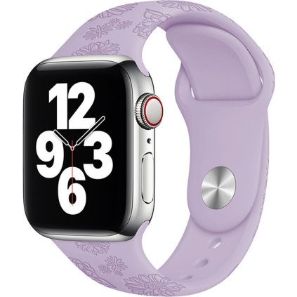 Letní řemínek pro Apple Watch - Fialová slunečnice (Velikost 38/40/41mm, Barva Fialová, Obvod M-L (střední až větší obvod zápěstí))