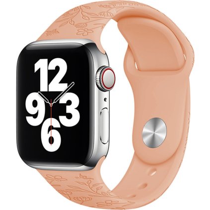Letní řemínek pro Apple Watch - Oranžová louka (Velikost 38/40/41mm, Obvod M-L (střední až větší obvod zápěstí), Barva Grapefruit)