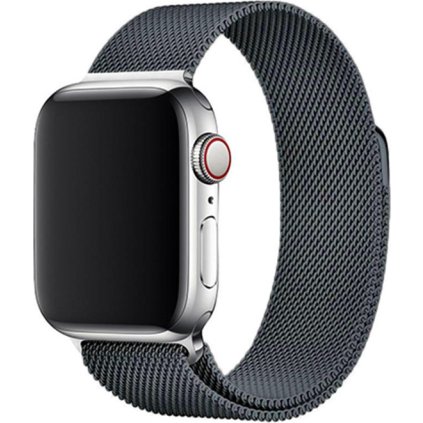 Elegantní řemínek pro Apple Watch v milánském stylu - Vesmírně šedý (Velikost 38/40/41mm, Barva Vesmírně-šedá)