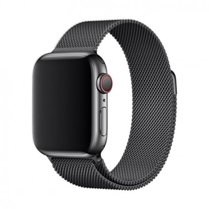 Elegantní řemínek pro Apple Watch v milánském stylu - Černý