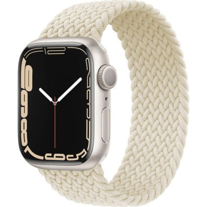 Pletený navlékací řemínek pro Apple Watch - Béžový (Velikost 38/40/41mm, Barva Antique, Obvod M (střední obvod zápěstí))