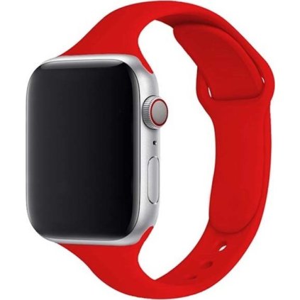 Dámský jednobarevný řemínek pro Apple Watch - Červený (Barva Červená, Velikost 38/40/41mm, Obvod S-M (menší až střední obvod zápěstí))