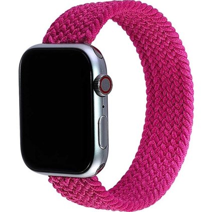 Pletený navlékací řemínek pro Apple Watch - Purpurový (Velikost 38/40/41mm, Barva Fialová, Obvod M (střední obvod zápěstí))
