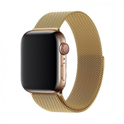 225 elegantni reminek pro apple watch v milanskem stylu gold