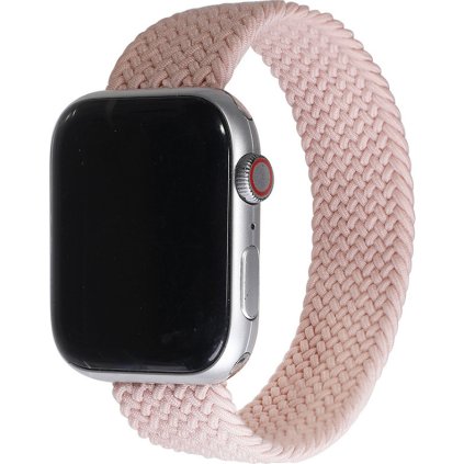 Pletený navlékací řemínek pro Apple Watch - Pink Sand (Velikost 38/40/41mm, Barva Pink sand, Obvod M (střední obvod zápěstí))