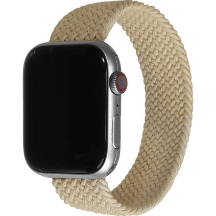 Pletený navlékací řemínek pro Apple Watch - Oříškový (Velikost 38/40/41mm, Barva Oříšek, Obvod M (střední obvod zápěstí))