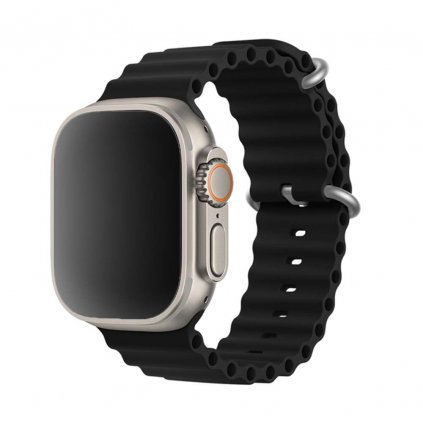 2304 vroubkovany reminek pro apple watch cerny