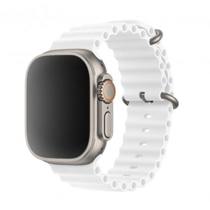 2331 vroubkovany reminek pro apple watch bily