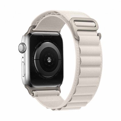 2355 nylonovy reminek alpsky tah na apple watch bily