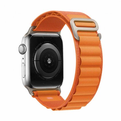 2358 nylonovy reminek alpsky tah na apple watch oranzovy