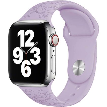 Letní řemínek pro Apple Watch - Fialová louka (Velikost 38/40/41mm, Barva Fialová, Obvod M-L (střední až větší obvod zápěstí))