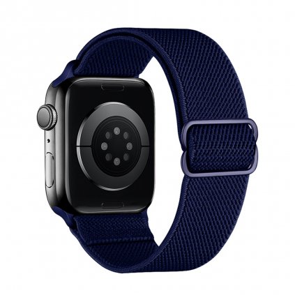 2590 nastavitelny nylonovy reminek na apple watch tmave modry