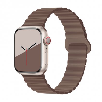 2596 stylovy reminek s magnetem pro apple watch cokoladovy