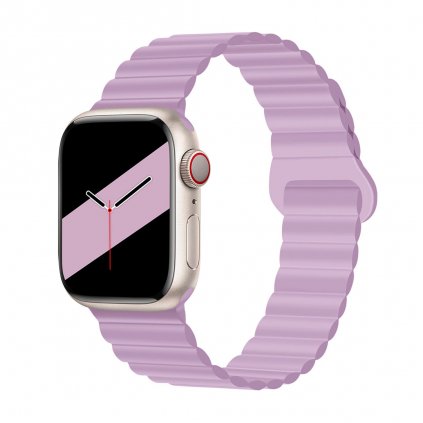 2784 stylovy reminek s magnetem pro apple watch fialovy