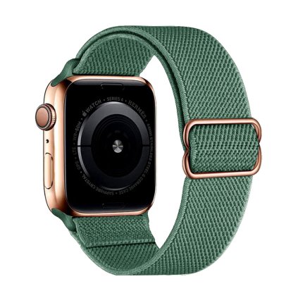 Nastavitelný nylonový řemínek na Apple Watch - Zelený