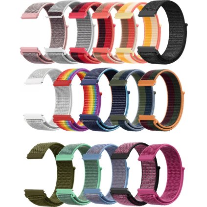 Nylonový řemínek 20mm (Barevná varianta Bílo-Šedá)