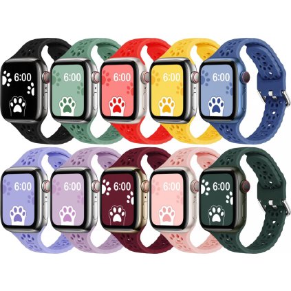 Řemínek s pacičkami a přezkovým zapínáním pro Apple Watch 38/40/41/42(S10)mm (Barevná varianta Černý)