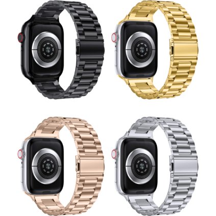 Celokovový řemínek pro Apple Watch 38/40/41/42(S10)mm (Barevná varianta Černá)