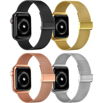 Milánský tah s přezkou pro Apple Watch 38/40/41/42(S10)mm (Barevná varianta Černá)