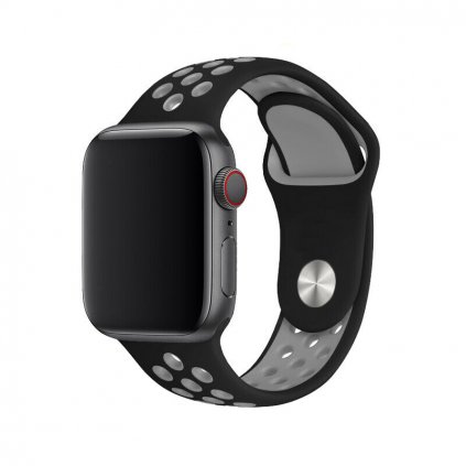 Sportovní řemínek na Apple Watch - Černo-šedý