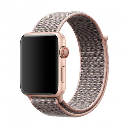 Nylonový řemínek na Apple Watch - Pink sand
