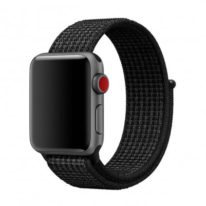 504 nylonovy reminek na apple watch cerny