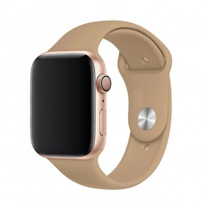 Jednobarevný řemínek pro Apple Watch - Oříšek