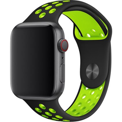 Sportovní řemínek na Apple Watch - Black-Volt (Velikost 38/40/41mm, Obvod S-M (menší až střední obvod zápěstí), Barva Black-Volt)
