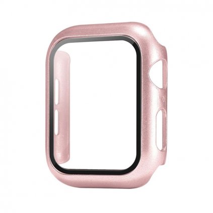Ochranné pouzdro s tvrzeným sklem pro Apple Watch - Rosegold