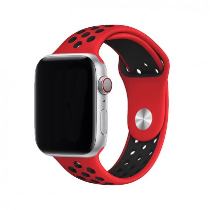 Sportovní řemínek na Apple Watch - Červeno-černá