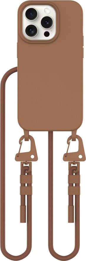 Tech-Protect Kryt se šňůrkou na iPhone 14 Pro - Tech-Protect, Magnecklace MagSafe Chocolate Brown