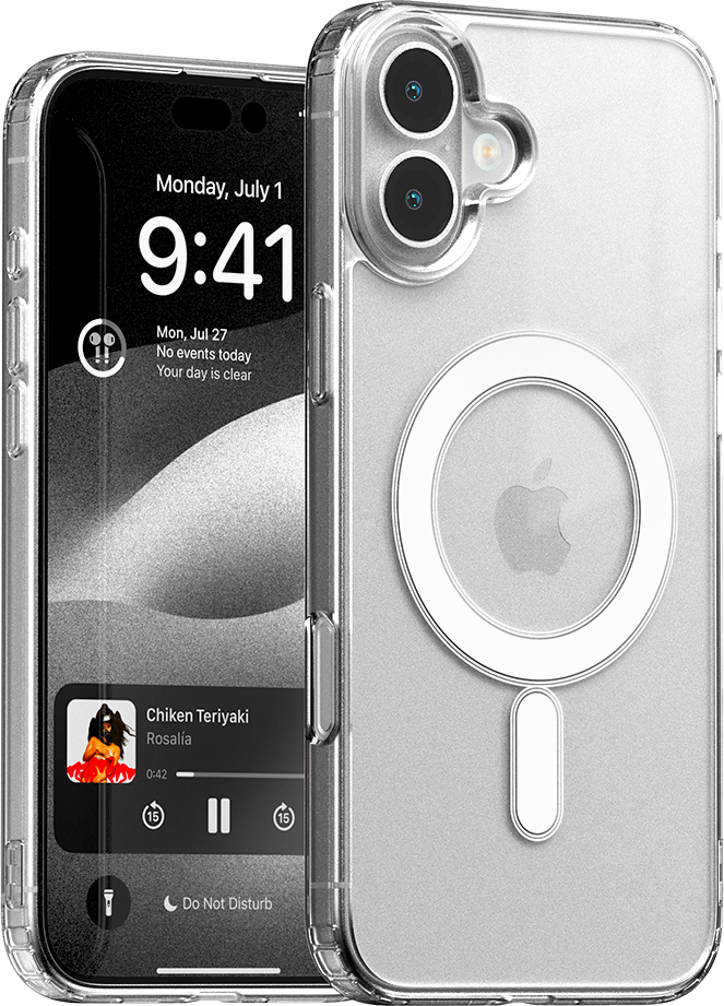 Mercury Ochranný kryt na iPhone 16 PLUS - Mercury, JelHard MagSafe Transparent