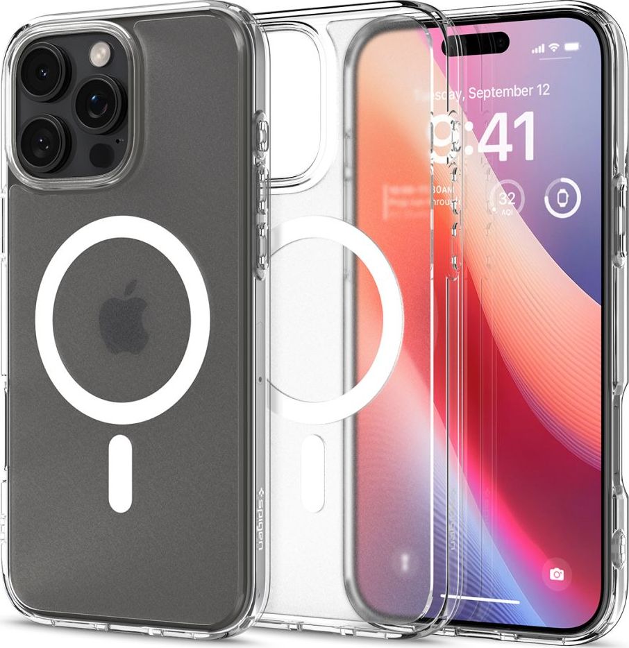 Spigen Ultra Hybrid MagSafe kryt iPhone 16 Pro frost clear