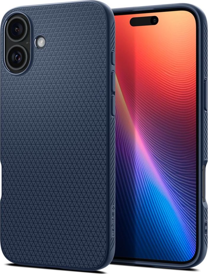 Spigen Liquid Air kryt iPhone 16 navy blue