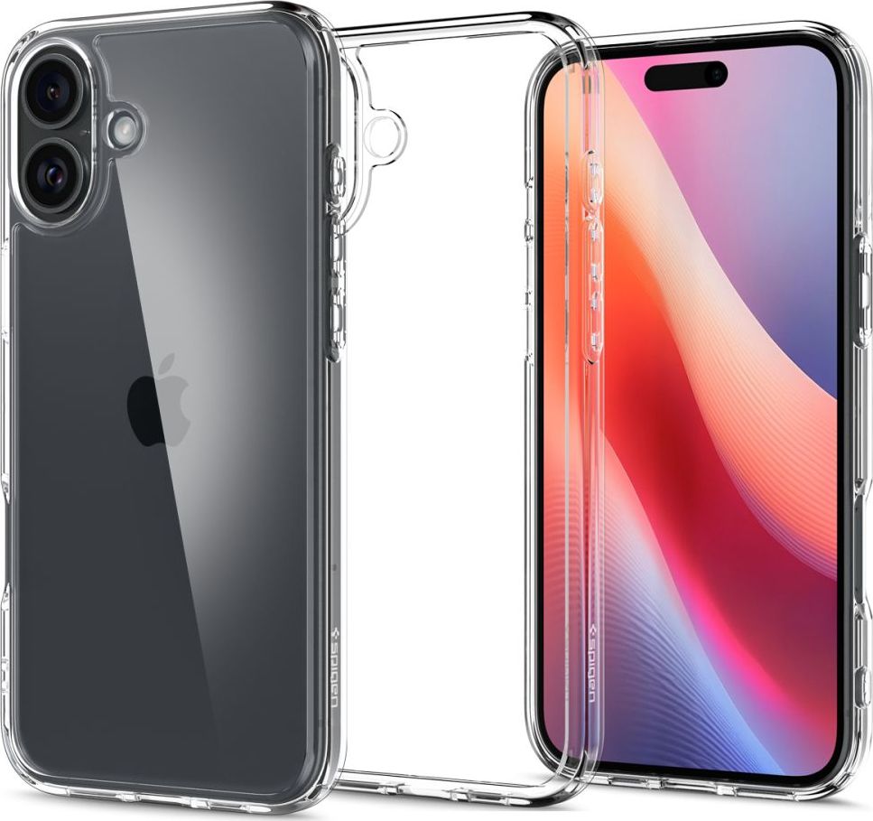 Spigen Ultra Hybrid kryt iPhone 16 crystal clear